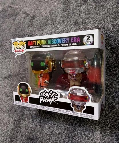 Funko Pop Daft Punk Discovery Era 2 Pack + Protector ROCKS | ON HAND