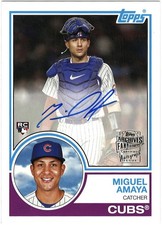 2023 Topps Archives - 1983 Fan Favorite Autographs Miguel Amaya #83FF-MA (AU,...