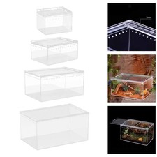 Reptile Breeding Box Terrarium Breeding Tank Acrylic Portable Clear Enclosure