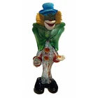 Authentic 1950s-1960s Murano Italy Hand Blown Glass Clown Large Bow Tie 14in