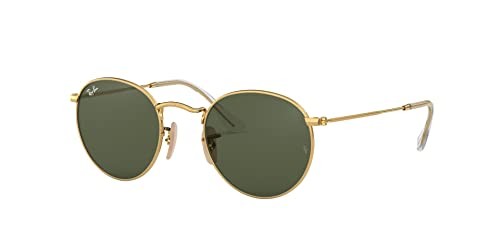 СОЛНЦЕЗАЩИТНЫЕ ОЧКИ RAY-BAN RAY-BAN RB3447N С КРУГЛЫМИ ПЛОСКИМИ ЛИНЗАМИ ЗОЛОТОG-15 ЗЕЛЕНЫЙ 53 ММ 27990₽