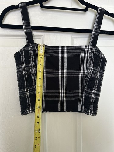 Hollister Black White Crop Top - Picture 3 of 6