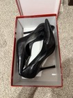 GUESS by Marciano Black Leather Pointed Toe Stiletto Pump Heels Slip On US 7.5 M — photo 2