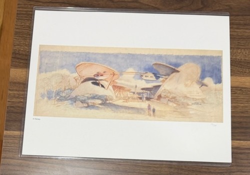 Disney Gallery Tomorrowland Concept Art Lithograph 39/300 Limited Edition Print