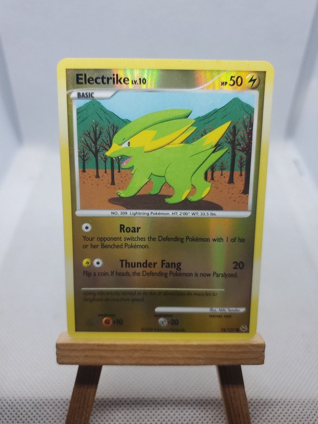 Pokémon Trading Card Electrike 74/127 Platinum Reverse Holo