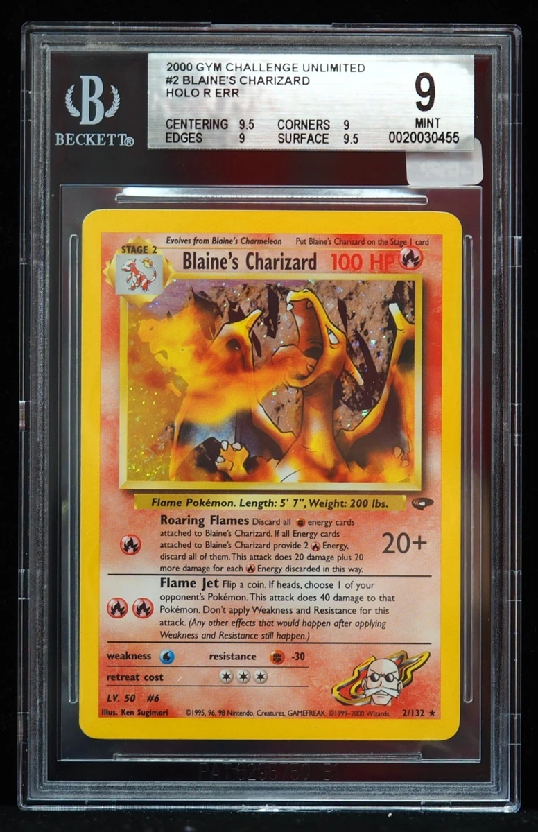 Charizard Pokémon TCG Gym Challenge Grade 9 Individual Collectible