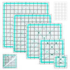 Quilting Rulers 2.5, 5, 8.5, 10,12, 5 Square Quilting Templates with Anti-Sli...