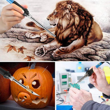 Wood Burning Tips, 28Pcs Wood Burning Kit Carving Alphabet Figure Symbol Tool...