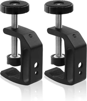 Universal C-Clamp with 1/4 and 3/8 Thread Hole for Desktop Mount Holder LCD Moni