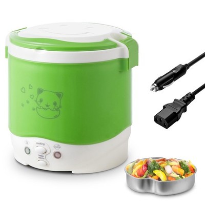 OSBA Mini Rice Cooker, 1L Travel Rice Cooker Small 12V For Car, Cooking For S...