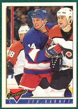 Stu Barnes - 1993-94 Topps Premier #351 - Winnipeg Jets Hockey Card
