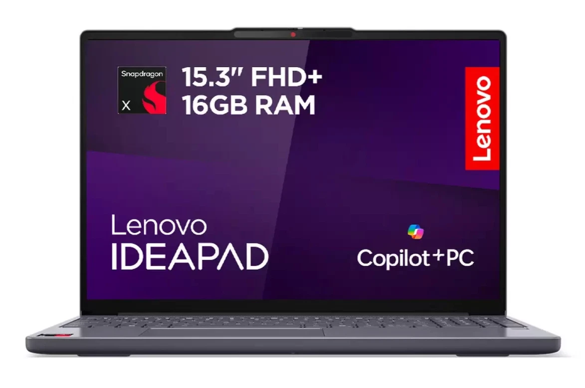 Lenovo IdeaPad Slim 3 15Q8X10 15" Laptop (Snapdragon X1, 16GB, 256GB SSD) New