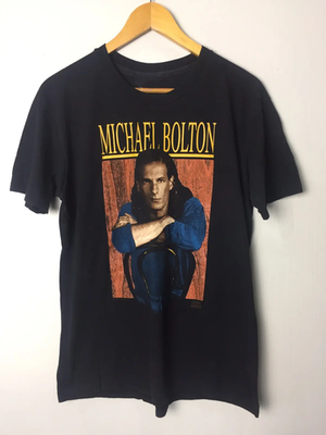 #ad Collection Michael Bolton Promo Album Tour Cotton Black All Size T Shirt MC663 $18.99