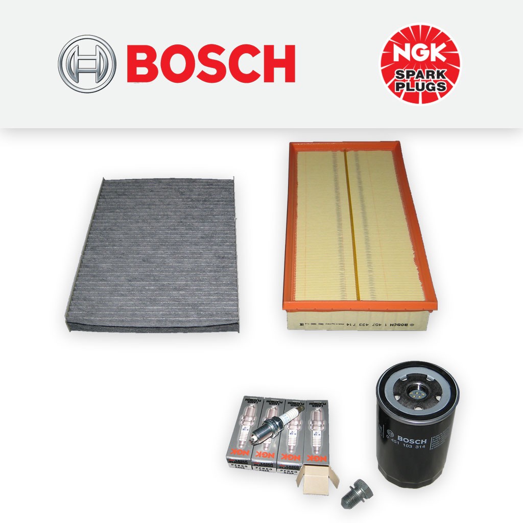 SERVICE KIT for AUDI S3 (8L) 1.8 TURBO 20V OIL AIR CABIN FILTER PLUGS 99-03