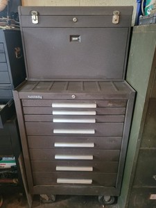 Vintage Kennedy Rollaway Machinist Toolbox w/Keys~  8 Drawer base