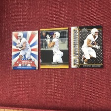 3 Christian McCaffrey Leaf RC: ALL-American - Draft”Gold”- TD Machine  Panthers