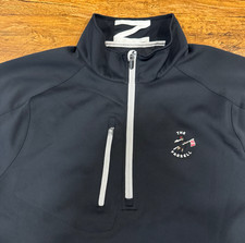 Zero Restriction Black Performance Golf Z500 1/4 Zip Sweatshirt Sweater Men's M