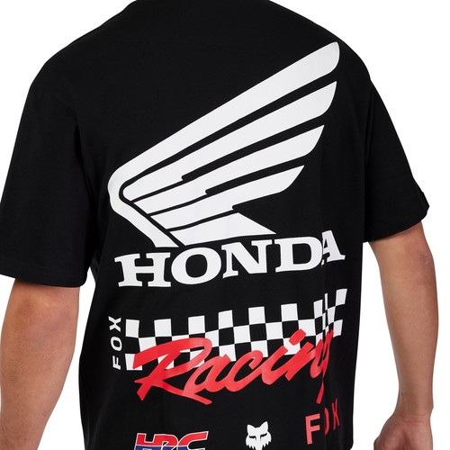 Fox Racing Honda Oversized Mens Short Sleeve T-Shirt Black LG - Picture 6 of 6