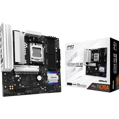 Asrock A620AM PRO RS Amd Sockel Am5 Mainboard 4 x Ddr5 Dimm Slots 1 x M.2 Socke