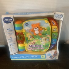New VTech Baby Musical Rhymes Book 40 Songs, Melodies  Sounds Age 6 Free Ship