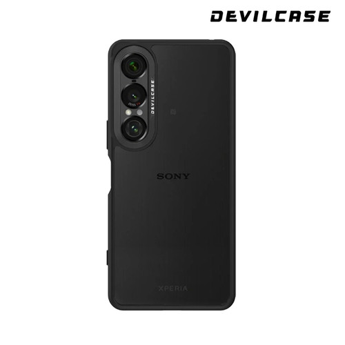 DEVILCASE Guardian Standard Phone Case (Black, Black Step) for SONY Xperia 1 VII