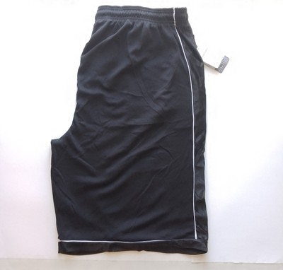 VICTORY Active Apparel Shorts w/pockets 5XL Black w/White Stripes NEW w/Tags 
