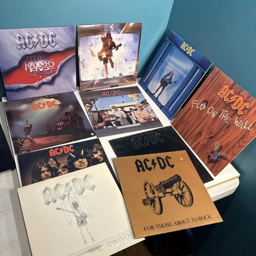 AC/DC Vinyl Record Lot Of 10