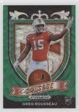 2021 Panini Prizm Draft Picks Crusade Green Wave Prizm Greg Rousseau #179 2u3