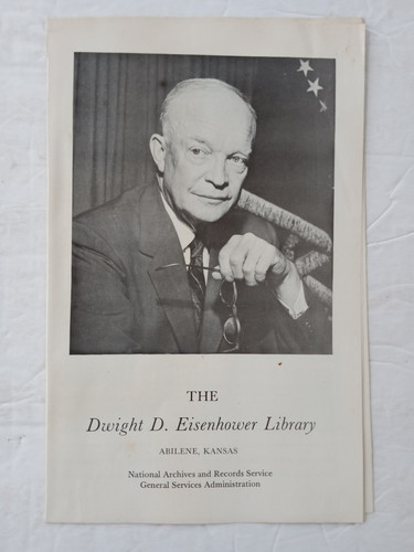 The Dwight D. Eisenhower Library Abilene KS 1967 Brochure