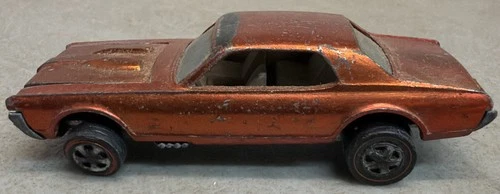 Hot Wheels Redline 1968 CUSTOM COUGAR - Orange - USA  Base