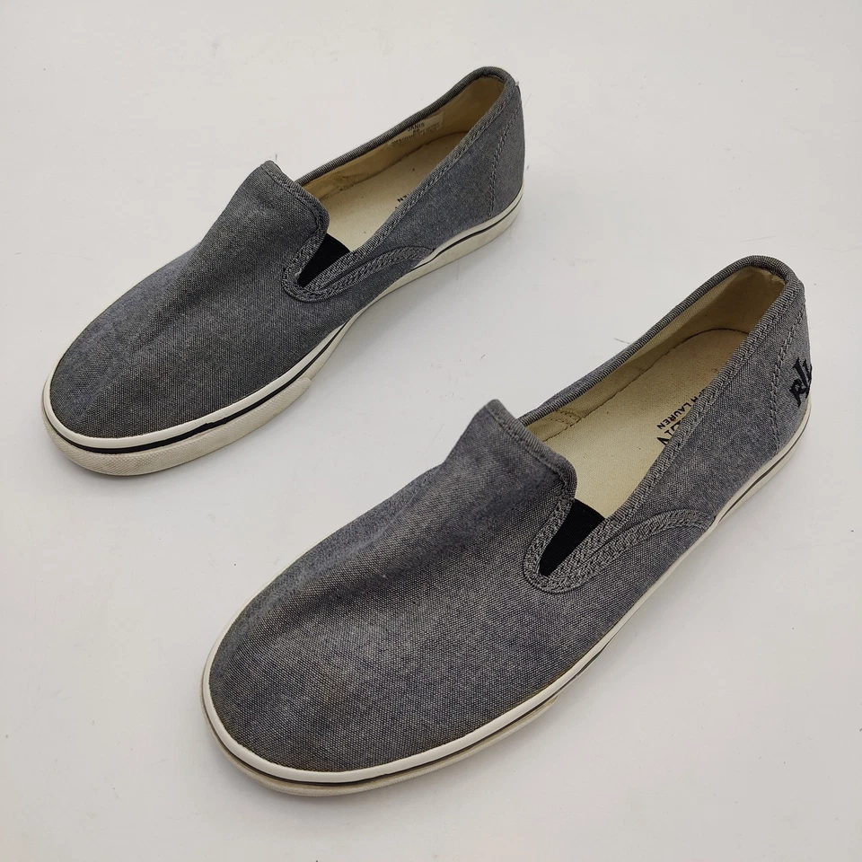 Ralph Lauren LRL Janis Chambray Náutico Preppy Zapato de Viaje Sin Cordones para Mujer 8B Foto 3 de 4