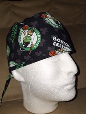 Boston Celtic's Medical Surgical Tie Scrub Hat