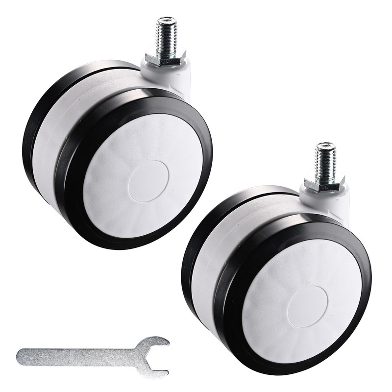 Yescom NexusX X-W 2PC Mute Wheel Replacement Casters for PC Mobile Cart Trolley