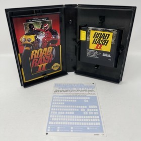 Road Rash II 2 Sega Genesis Authentic CIB w/Manual & Registration - Tested