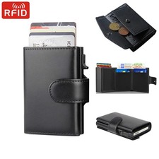 Men's Slim PopUp Bifold Carbon Fiber Wallet, RFID Blocking, Money Clip, Men Gift