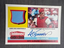 2025 Topps Heritage High Number TED SIMMONS CLUBHOUSE COLLECTION AUTO #6/25 🔥🔥
