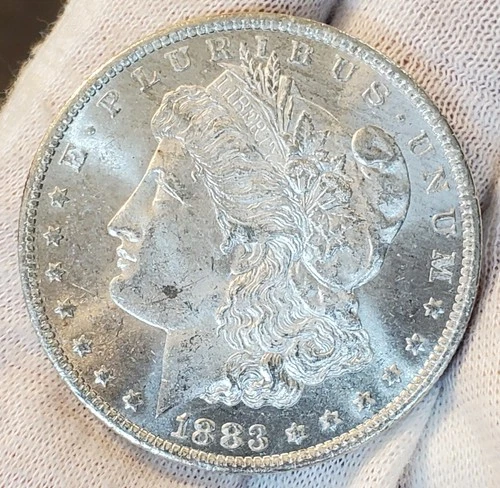 * 1883 O * BU MS+ SPARKLING WHITE SUPERB MINT FRESH MORGAN SILVER DOLLAR #A27