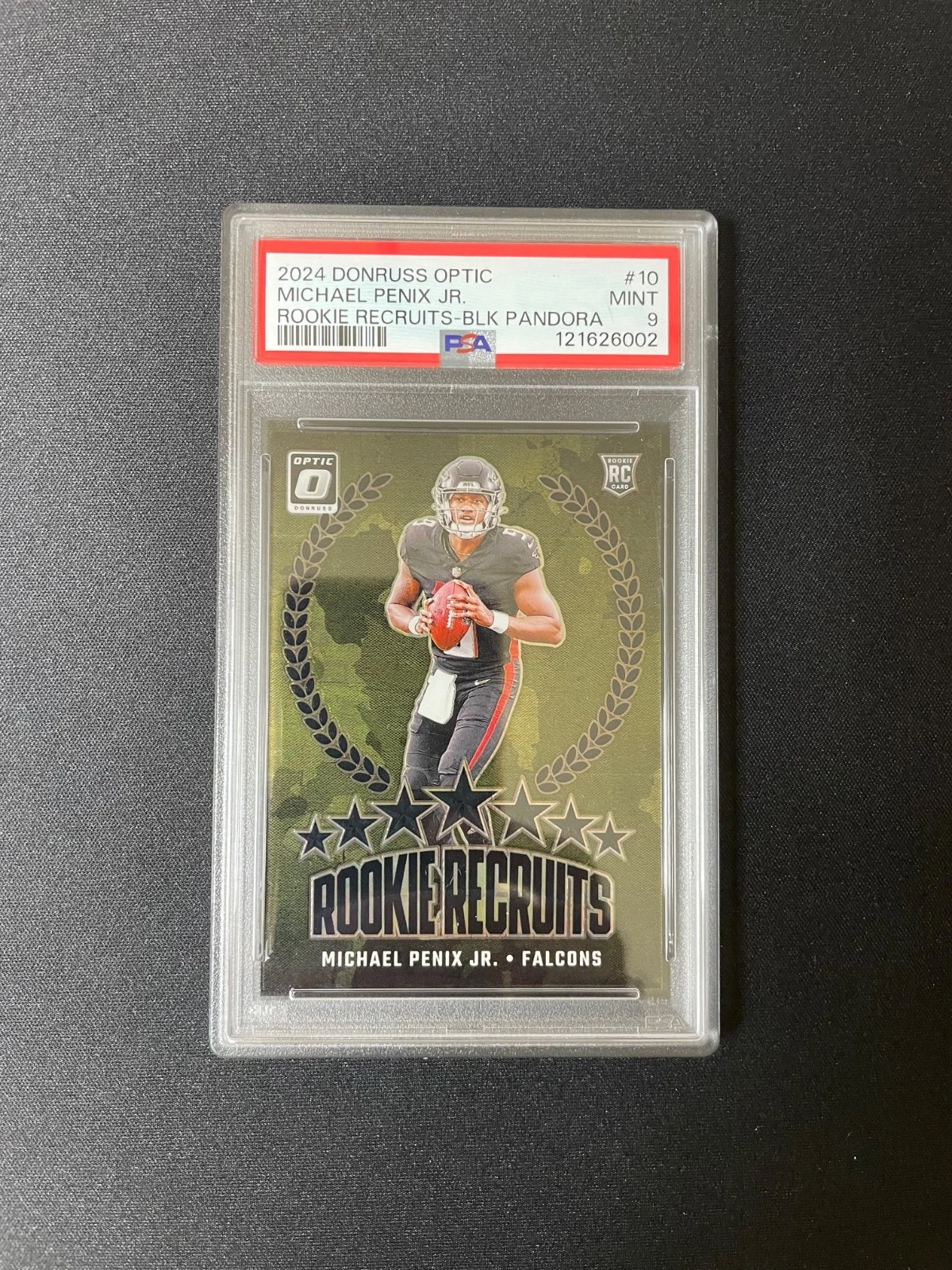 Michael Penix Panini Donruss Optic Rookie Recruits #10 Black Pandora