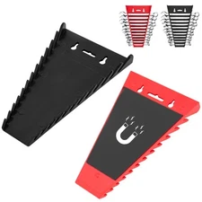 2Pack Magnetic Wrench Organizer - Rack Tool Trays for Box Drawer Chest SAE