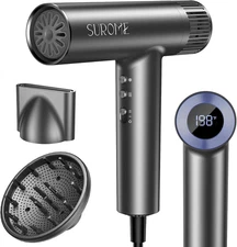 Blow Dryer,110000RPM High-Speed Brushless Motor, Fast-Drying Negative Ions In...