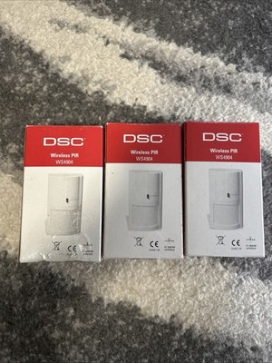 3x DSC WS4904 Wireless PIR Motion Sensor Wireless Sensors Read
