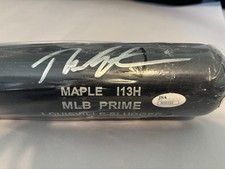 Theo Epstein Autographed Game Used Baseball Bat