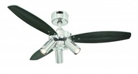 Deckenventilator Mit Fernbedienung LüFter Mit Lampe Jet Plus Nickel Matt 105 Cm