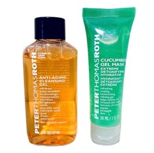 Peter Thomas Roth Set Of Anti Aging Cleansing Gel 2 oz.  Cucumber Gel Mask 1 oz
