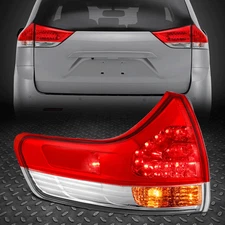 Driver Left Side Rear Outer LED Tail Light Lamp Assembly For 11-14 Toyota Sienna