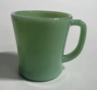 Vintage Fire King Jadeite Green 1951-1961 D Handle Raised Ring Mug Cup Oven Ware