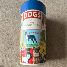 Cavallini & Co. Dogs Vintage 1000-Piece Jigsaw Puzzle in Tube