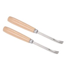 2pcs Wood Carving Knife 9mm Curved Half-round Tip Engraving Sculpture Cut Blade