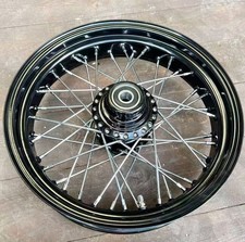 Big Port Black Fat Front Wheel Rim 40 Spoke Hub 16 x 3.5 Harley 3/4" Axle Marked
