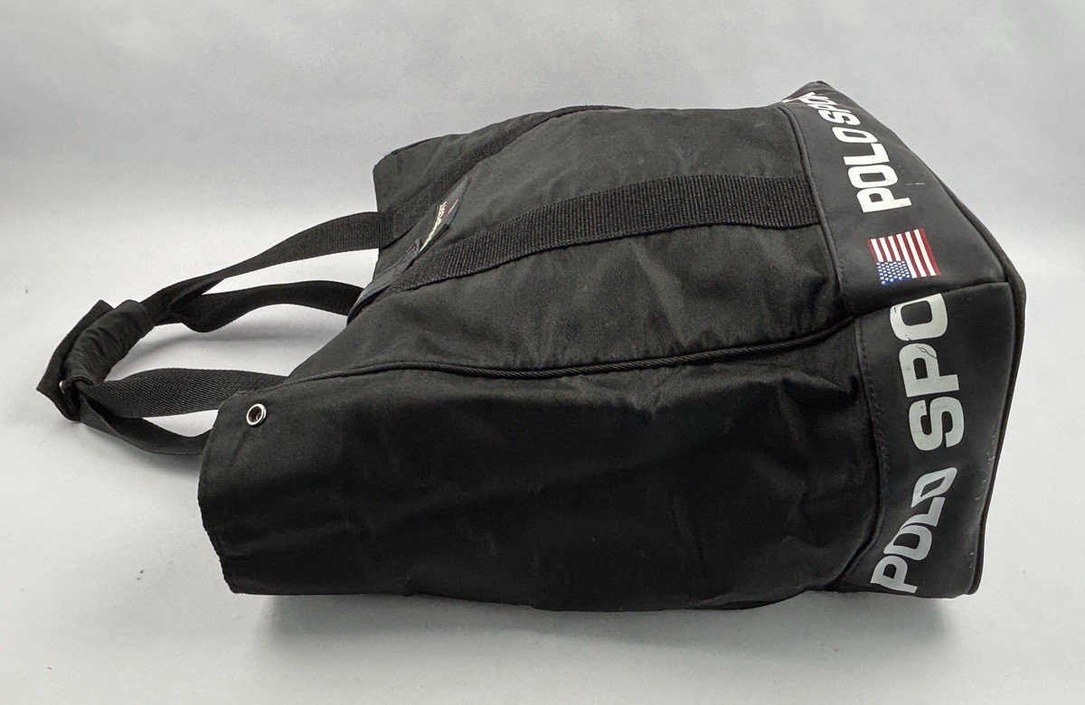 Vintage Polo Ralph Lauren Polo Sports Ralph Lauren Black Tote Bag